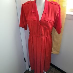 Vintage/Retro Leslie Fay red dress